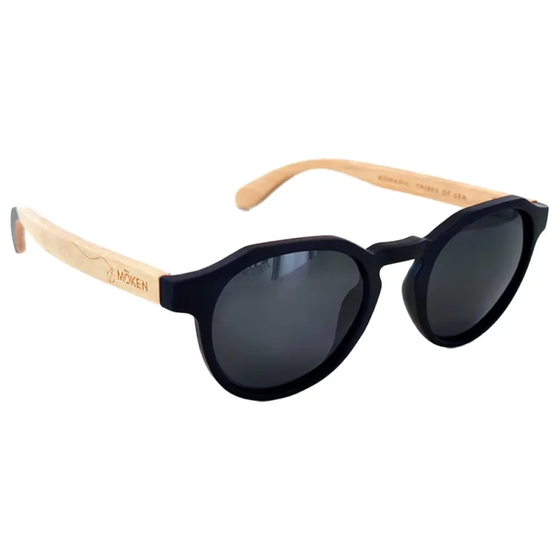 Expédition Rapide Lunettes de soleil Moken Vision Green Wood Black Wood Grey Polarized