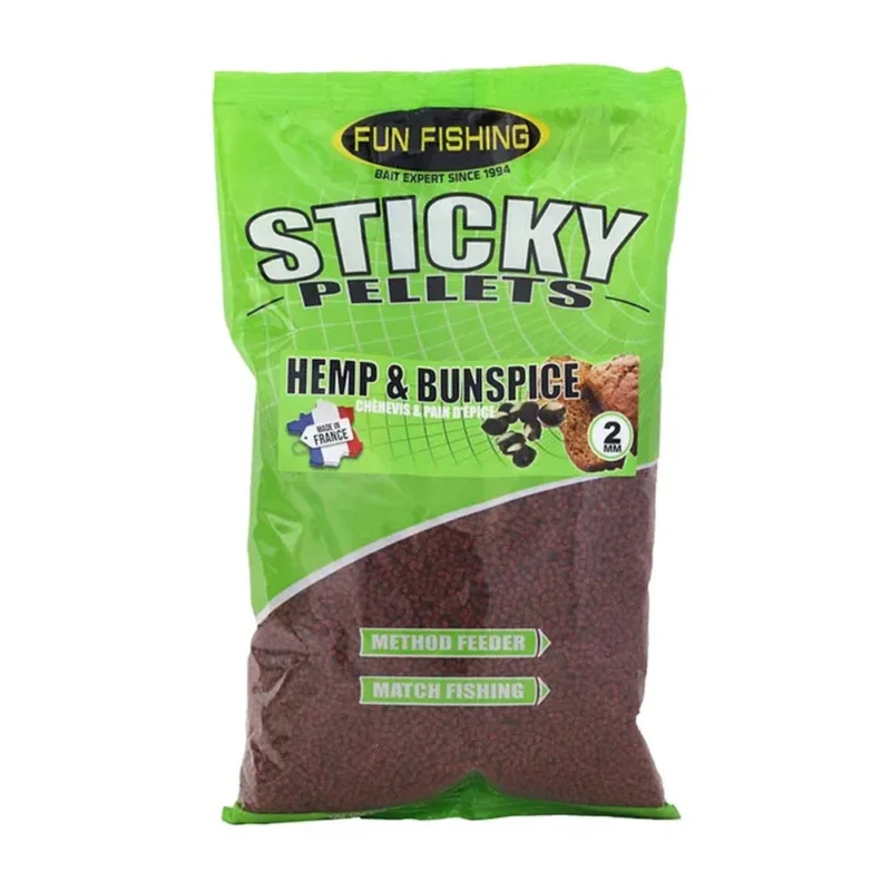 Pellets Fun Fishing Pellets Method Hemp & Bun Spice 2mm Remise