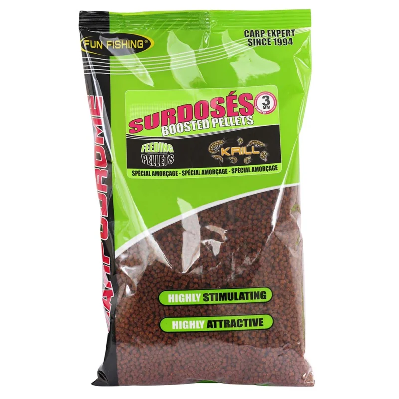 Haute Qualité Pellets d‘amorçage coup fun fishing moelleux krill 700g 3mm