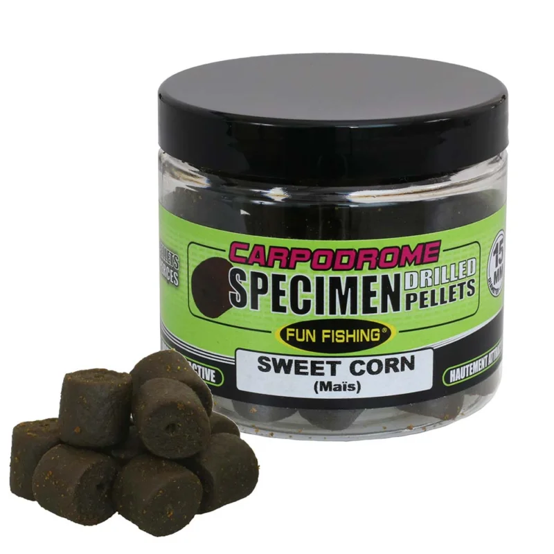 Offre Spéciale Pellets Percés Fun Fishing Sweet Corn 15mm 80gr