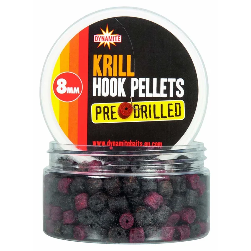 Solde Pellets Pré-percés Dynamite Baits Arôme Krill Hook 8mm, 190g