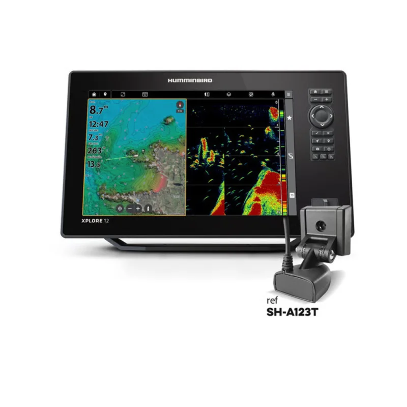 Sondeur Humminbird Combiné Tactile XPLORE 12-Version DS-Sonde Tableau Arrière + T° Vente Directe