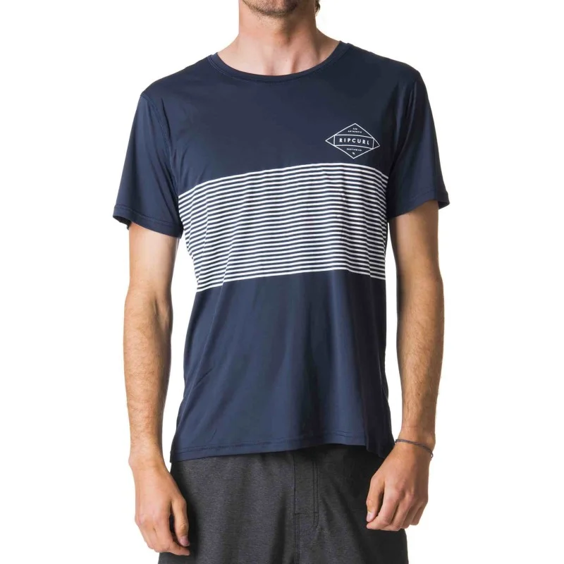 Lycra Rip Curl Linear Surflite UV Tee Navy Taille Certifié