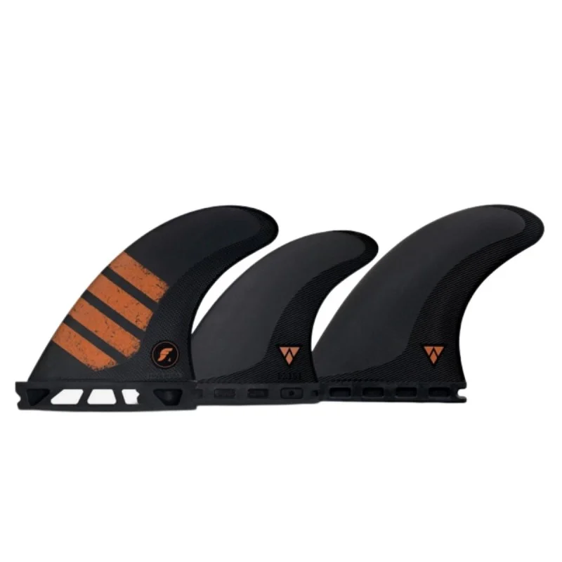 Quantité Limitée Ailerons Future 5-fins - F4 ALPHA series Carbon red 5-fins Set