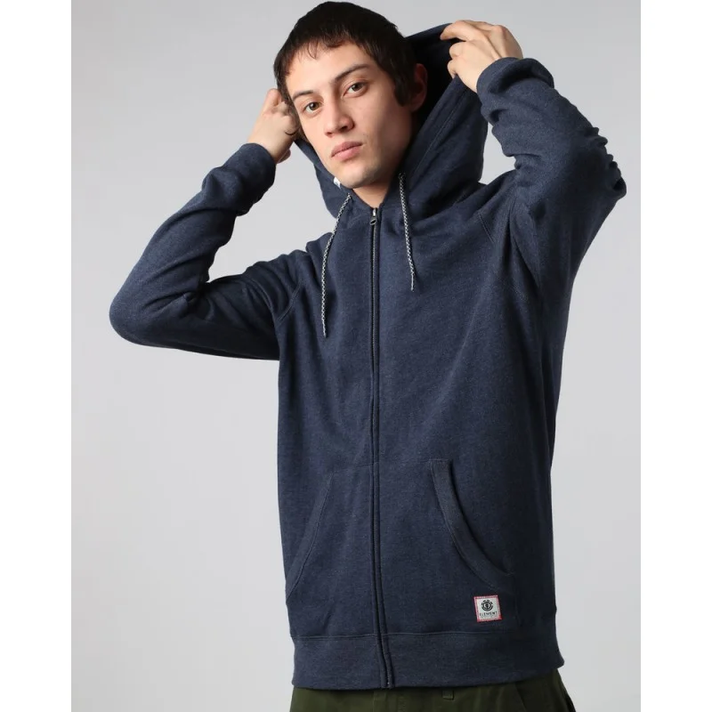 Sweat Element Cornell Overdye Zip Hoodie Indigo Authentique
