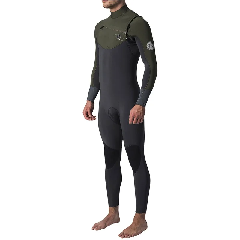 Combinaison Rip Curl Dawn Patrol 5/3 Front Zip 2019 Kaki Taille Must-Have