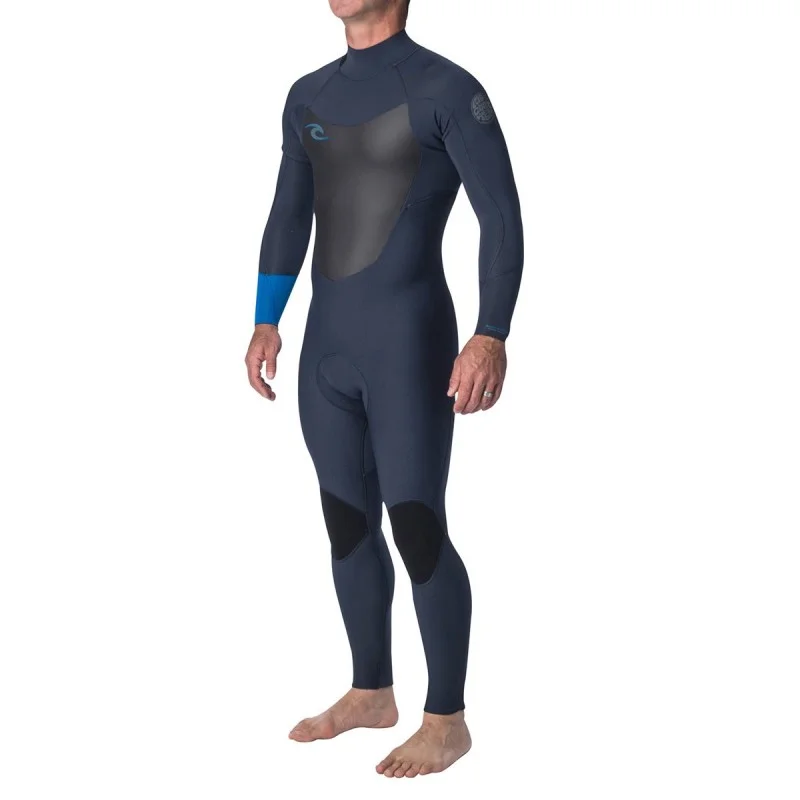 Combinaison Rip Curl Dawn Patrol 5/3 Back Zip 2019 Blue Taille Promotion