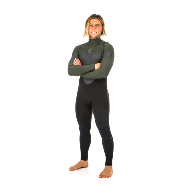 Combinaison Rip Curl Flash Bomb 5/3 Front Zip 2019 Black/Green Taille Achat Immédiat