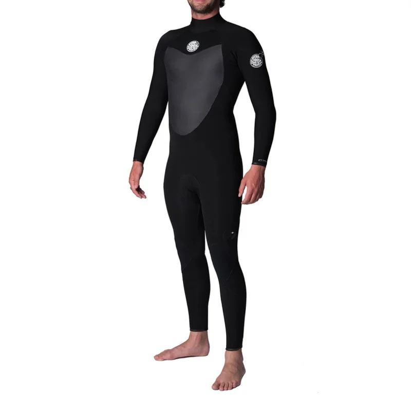 Combinaison Rip Curl Flash Bomb 5/3 Back Zip 2019 Black Certifié