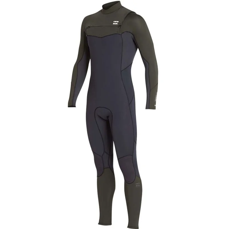 Combinaison Billabong Furnace Absolute 5/4 Front Zip 2019 Olive Offre Limitée