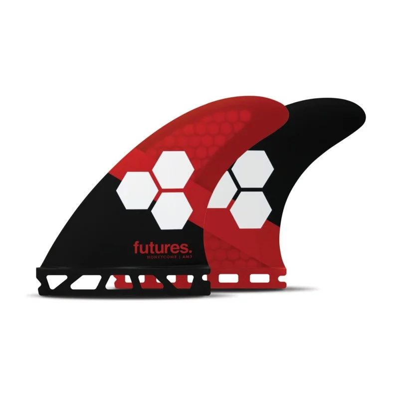 Livraison Express Ailerons Futures Thruster - FAM3 Al Merrick RTM Hex black & red