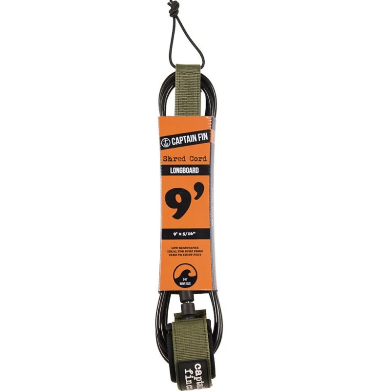 LEASH CAPTAIN FIN SHERD CORD STANDARD 9‘ Retour Gratuit