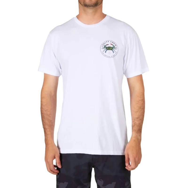T-SHIRT SALTY CREW BLUE CRABBER PREMIUM Petit Prix