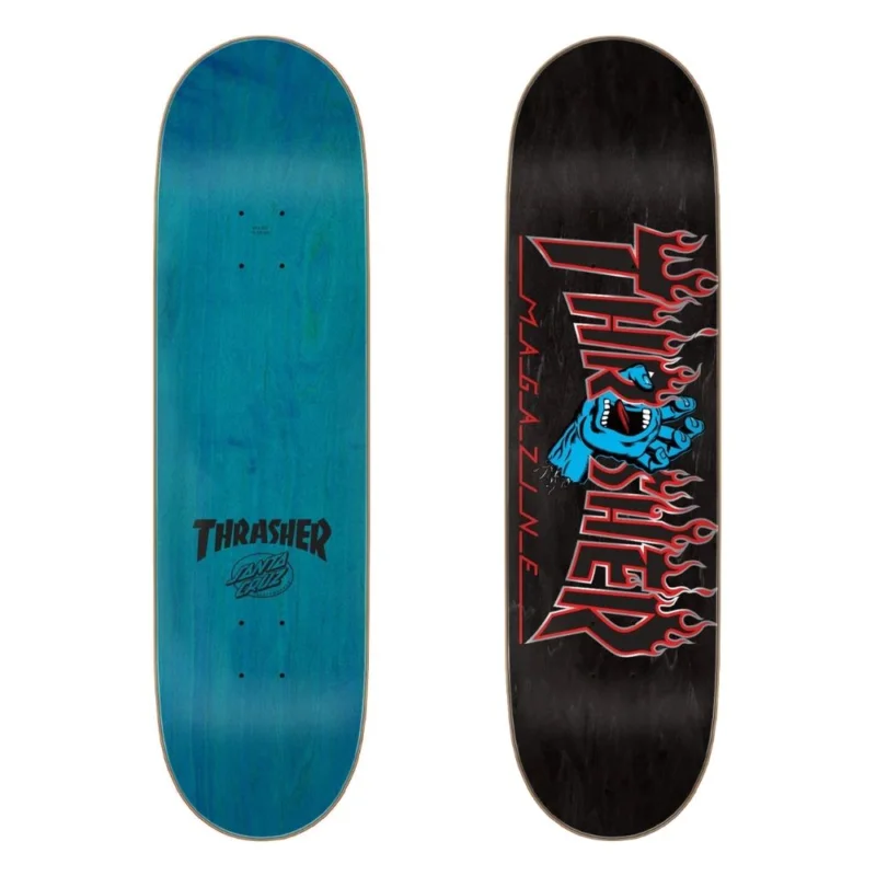 PLANCHE DE SKATE SANTA CRUZ THRASHER SCREAMING FLAME LOGO 8.5 X 32. Offre Limitée