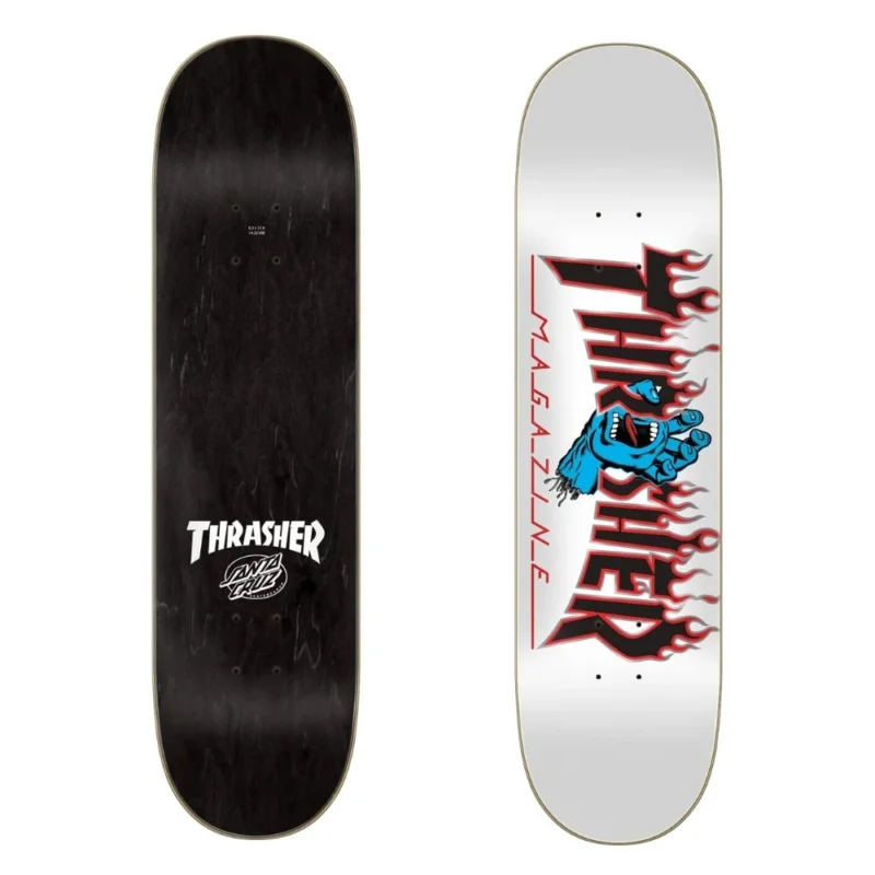 Quantité Limitée PLANCHE DE SKATE SANTA CRUZ THRASHER SCREAMING FLAME LOGO 8.0 X 31.