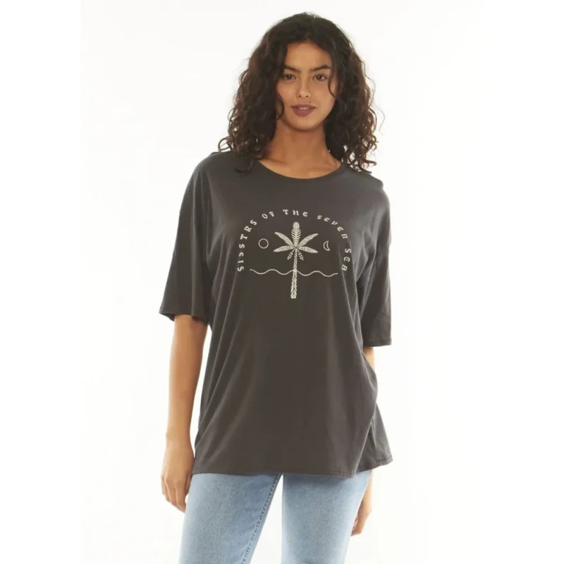 T-SHIRT SISSTREVOLUTION SEVEN SEAS SS OVERSIZE KNIT Offre Spéciale