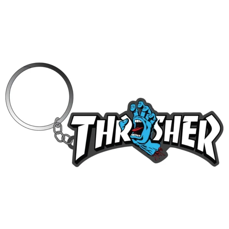 Satisfait Ou Remboursé PORTE CLES SANTA CRUZ THRASHER SCREAMING LOGO