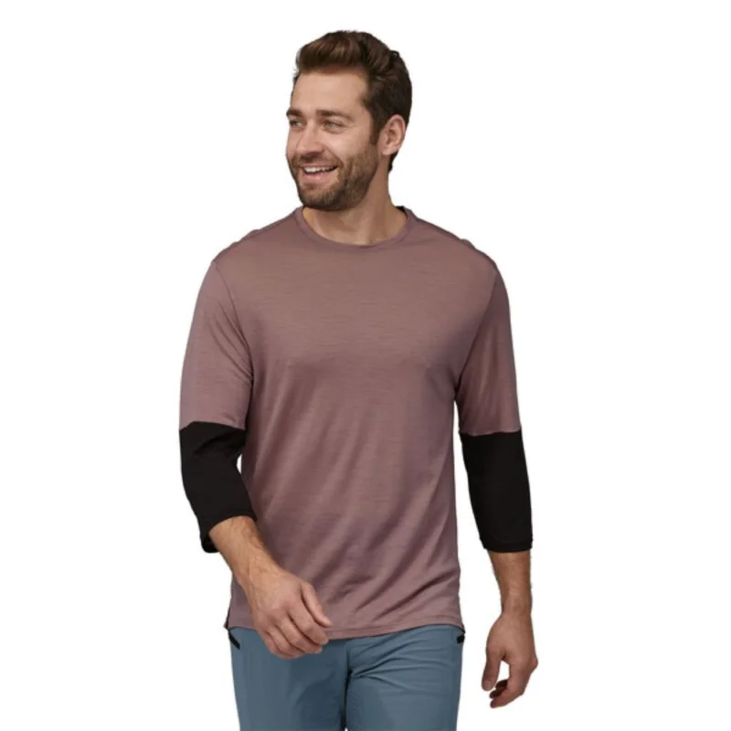 T-SHIRT PATAGONIA MERINO 3/4 SLEEVE BIKE Dernière Chance