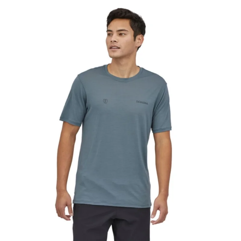 T-SHIRT PATAGONIA CAP COOL MERINO BLEND GRAPH Petit Prix