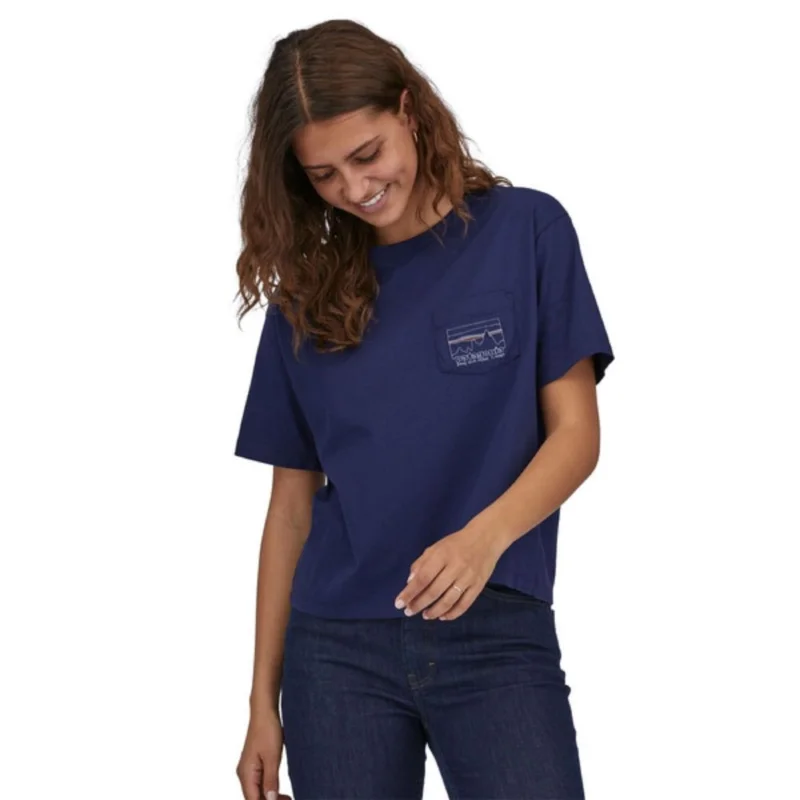 Haute Qualité T-SHIRT PATAGONIA ‘73 SKYLINE ORGANIC EASY CUT POCKET