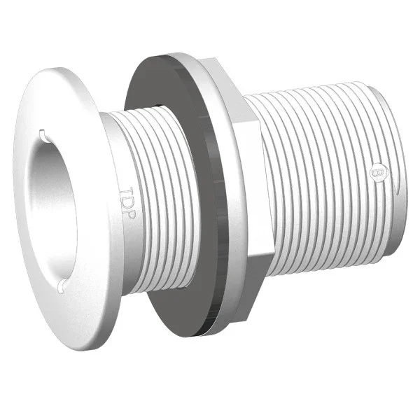 Authentique Trudesign 1289D Marine Through Hull Fitting White 28mm