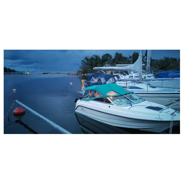Uttern Green Canvas Boat Cover 5500DC Waterproof UV Resistant with Clear Window Achetez Aujourd'hui