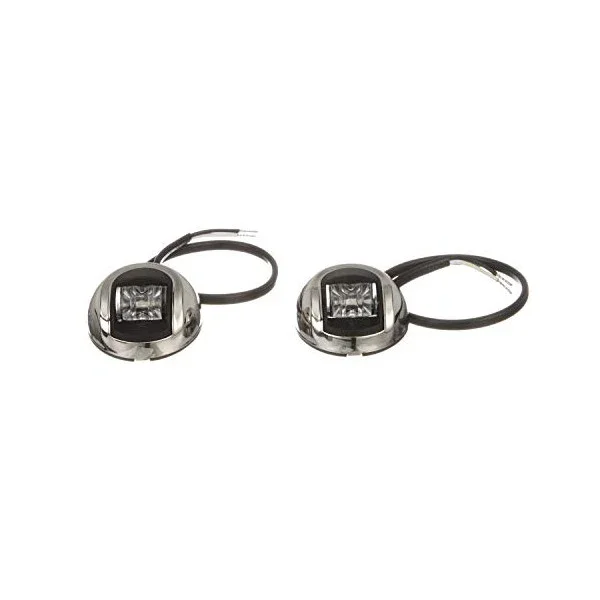 Nouveauté Attwood 2nm Stainless LED Verticle Mount Navigation Sidelights - 3570-7