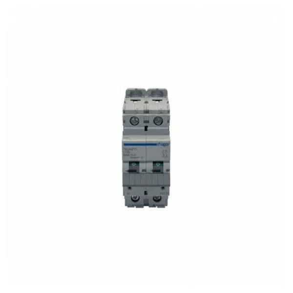 Réduction Hager MCB 2P 6/10kA D-10A 2M electrical switch - NGN210