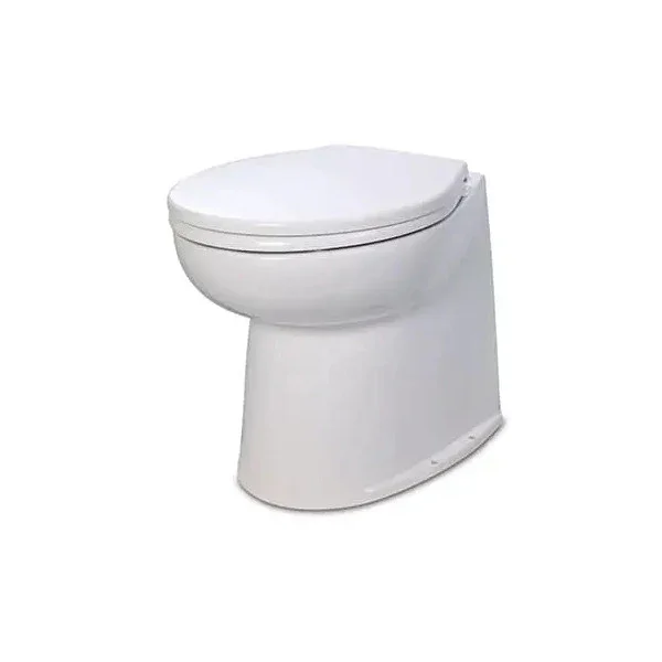 Jabsco Deluxe Flush DF14 24V Electric Marine Toilet with Softclose Seat and Pump - 58280-3024 Haute Qualité
