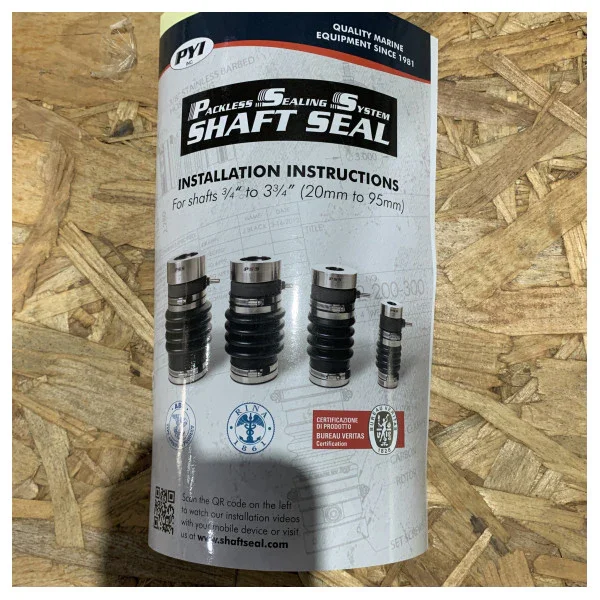 Must-Have GRP Propeller Shaft System with D45 mm Stainless Steel Shaft - Seals and Bearings - TMP0214