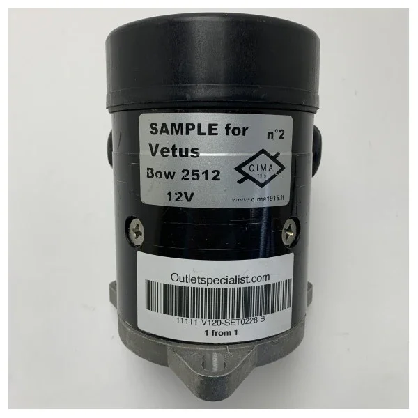 Vetus BOW2512 25 KGF 12V Bowthruster Electromotor with Relay Must-Have