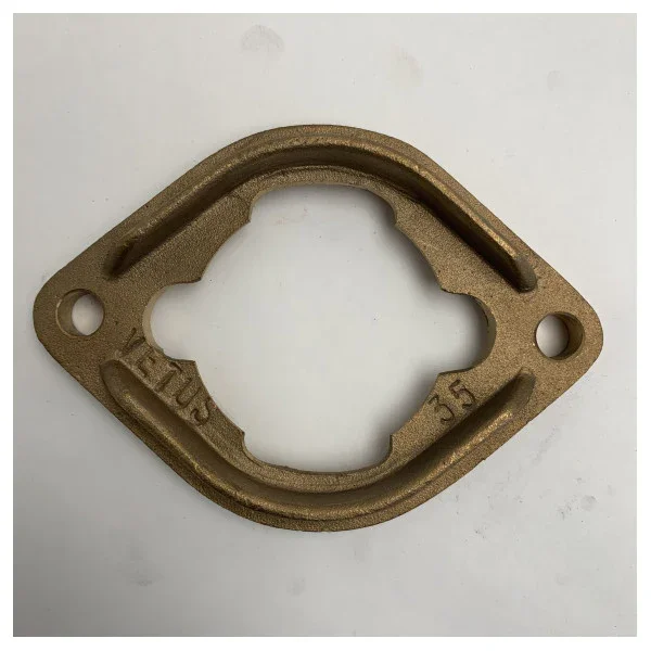Vetus FLBULAG35 Brass Mounting Plate for Marine Couplings 35mm Nouvelle Collection