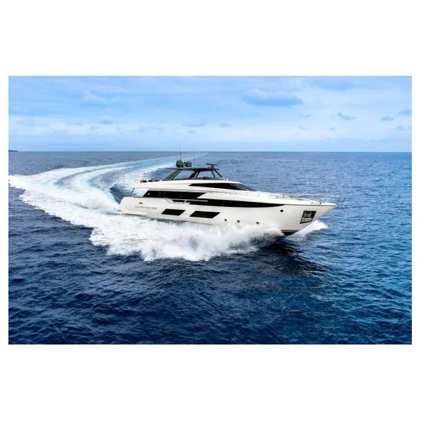 Livraison Express Ferretti 920 side mount front glass panel with opening porthole - 420407