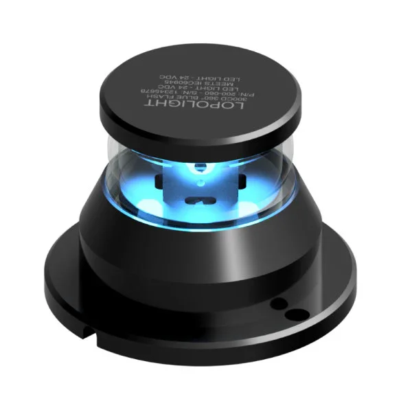 Paiement Sécurisé Lopolight 360 Degree Blue Strobe Navigation Light Black 200-060-B Double flash
