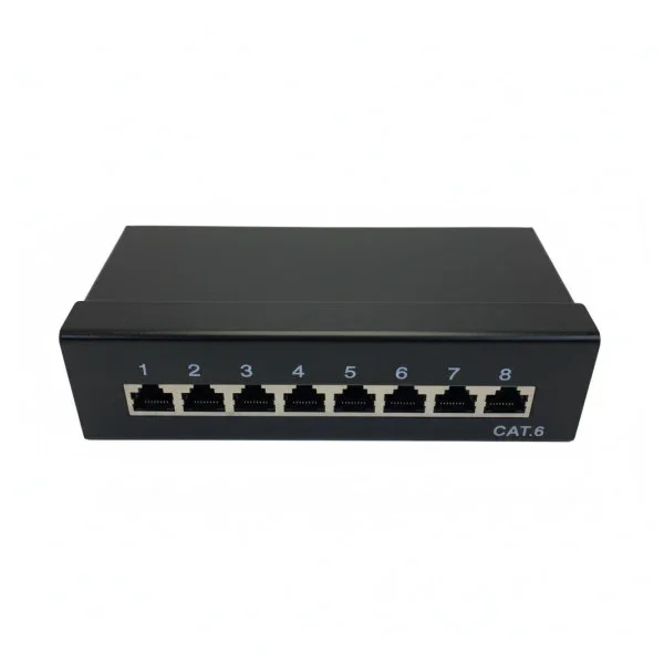 Goobay 96105 CAT 6 Patch Panel - Mini/Office - 8 Port Produit De Marque