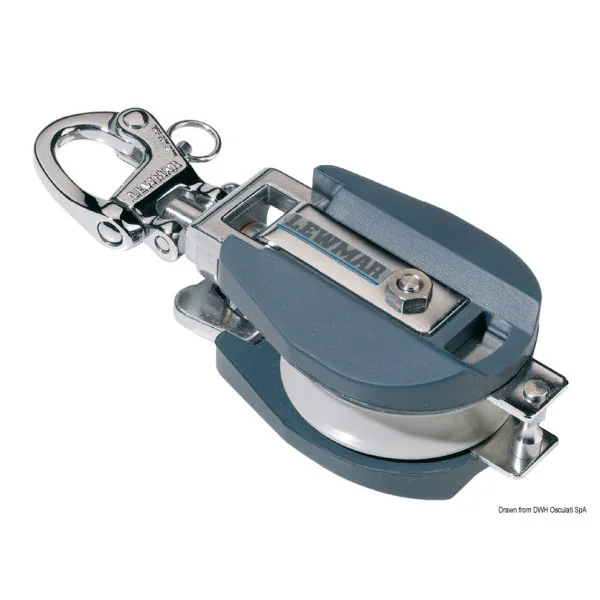 Lewmar Delrin 14 mm High Capacity Snatch Block Grey - 19810600 Livraison Express