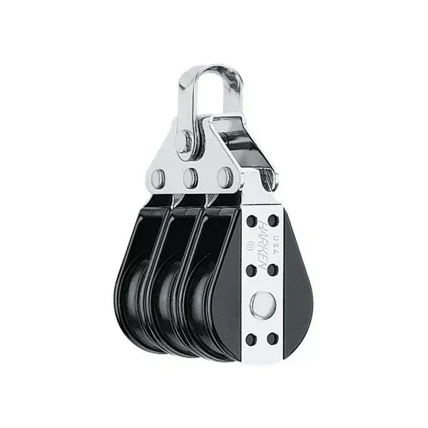 Nouveauté Harken 129 38 mm Triple Big Bullet Block Stainless Steel