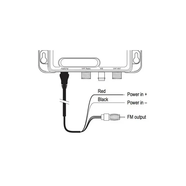 Populaire Raymarine A80191 AIS100 VHF Antenna Splitter Power and FM Cable