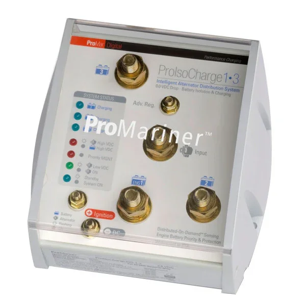 Vente Directe ProMariner ProsolCharge 120 1-3 Battery Isolator 120A 1-3 Batteries