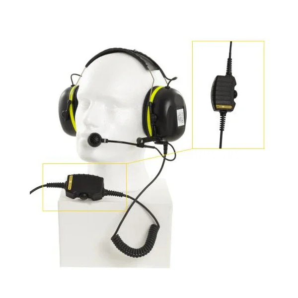 Zenitel headset met boom microfoon hoofdband en 10m kabel - VMP-36-PELP-AD Achat Immédiat