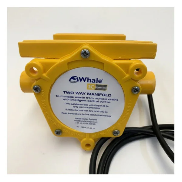 Dernière Chance Whale WM2582B 2-Way Black Water Manifold 1 Inch