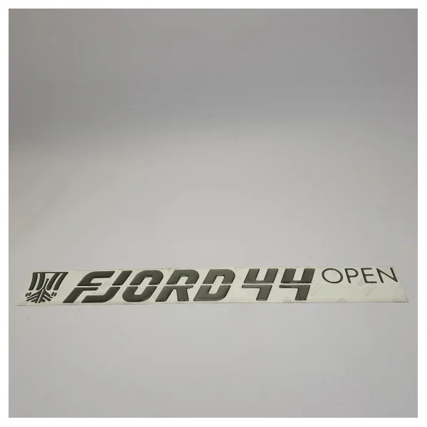 Fjord 44 Coupe Brushed Titanium Hull Sticker with Logo - TBZ1138 Réduction