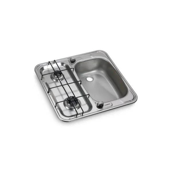 Offre Du Jour Dometic HS 2460R RVS Dubbele Kookplaat en Spoelbak - 9103301752