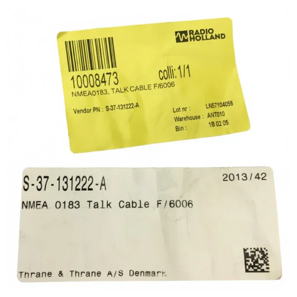 Usine Directe Thrane and Thrane NMEA 0183 Talk Cable S-37-131222-A