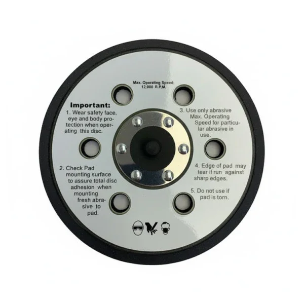 Vente Directe Mirka Velcro 6 Hole 150 mm Sanding Backing Pad 5/16 1975144