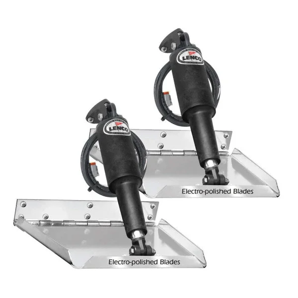 Lenco Stainless Steel 18 x 14 Inch Marine Trim Tab Kit 12V - 15040-101 Super Prix
