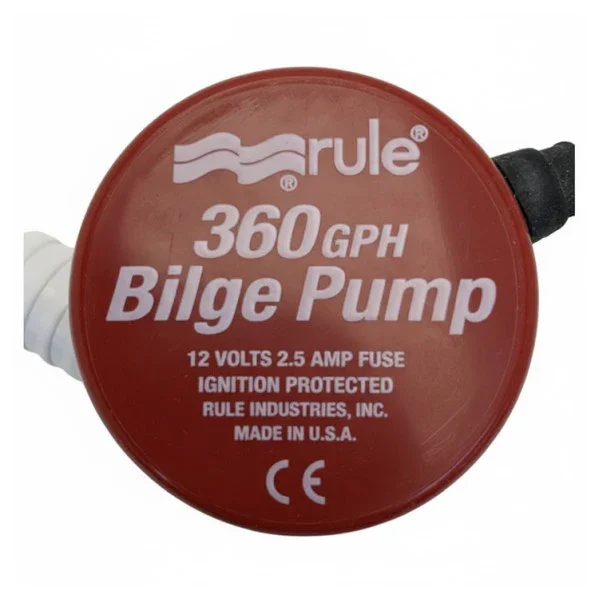 Quantité Limitée Rule 360 GPH 12V Bilge Pump 24DA 12V - 1602400