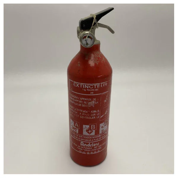 The Andrieu 2000-57 Compact 1kg ABC Powder Fire Extinguisher Prix Choc