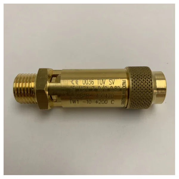 Senga Marine Brass Safety Valve set SA13/02.5 2.5 Bar 1/4 inch Offre Limitée