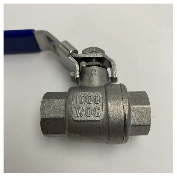 Stainless Steel 316 Ball Valve 3/8 Inch 1000 WOG Nouveauté
